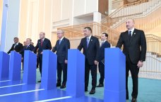 Liderlər Türk Sivilizasiyası Mərkəzinin onlayn təməlqoyma mərasimində - FOTO