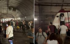 İstanbulda metro qatarı relsdən çıxdı: İnsanlar tuneldə qaldı - VİDEO