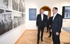 Dövlət başçıları &ldquo;Heydər Əliyev və Qarabağ&rdquo; sərgisində - FOTO