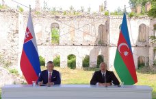 Prezidentlər Şuşada mətbuata bəyanatlarla çıxış ediblər –FOTO -VİDEO