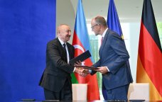 İlham Əliyevin Berlinə səfəri Almaniya və dünya mediasının diqqət mərkəzində - FOTO