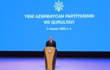 YAP-ın VIII Qurultayı keçirilir: İlham Əliyev çıxış edib &ndash; FOTO