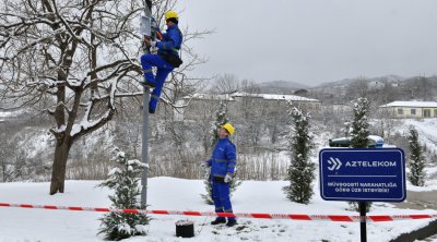 Xocalıda məskunlaşma olan yaşayış yerləri telekommunikasiya xidmətləri ilə TƏMİN EDİLDİ - FOTO