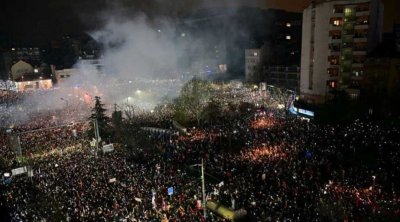 Belqraddakı etirazlar: 22 nəfər saxlanıldı - VİDEO