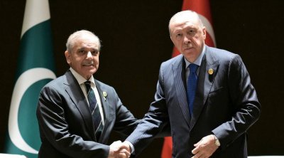 Ərdoğan Qəzadakı vəziyyəti Şahbaz Şəriflə MÜZAKİRƏ ETDİ - FOTO