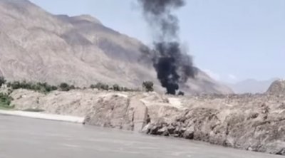 Pakistanda helikopter qəzaya düşdü: 5 ölü var - VİDEO