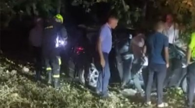 Tovuzda ağır qəza: Qadın sürücü xəsarət aldı - VİDEO