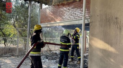 Kürdəmirdə GÜCLÜ YANĞIN - 7 otaqlı ev KÜLƏ DÖNDÜ - FOTO