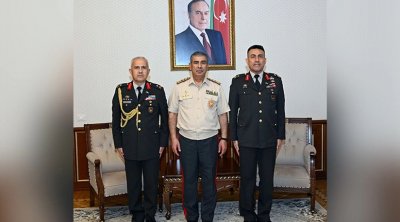 Zakir Həsənov Türkiyənin yeni hərbi attaşesini qəbul etdi