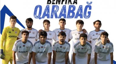 UEFA Gənclər Liqası: “Qarabağ” “Benfika”ya böyük hesabla uduzdu