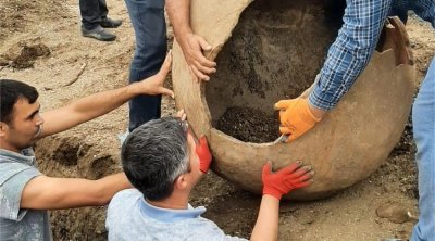 Masallıda antik dövrə aid küp məzarı tapıldı – FOTO