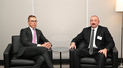 Prezident BMT-nin Nyu-Yorkdakı mənzil-qərargahında Aleksandr Stubb ilə görüşdü - FOTO