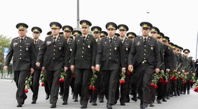 DİN-in hərbi qulluqçuları və polis əməkdaşları Zəfər parkını ziyarət etdilər - FOTO/VİDEO