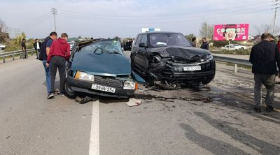 Zərdabda 2 avtomobil toqquşdu: Ölən var - FOTO/VİDEO
