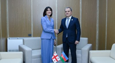Azərbaycan və Gürcüstanın XİN rəhbərləri görüşdü – FOTO