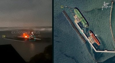 Ukrayna Tuapse neft terminalını vurdu - Rusiyada 12 aeroport dayandı- VİDEO