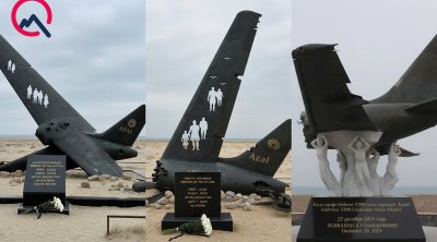 Qazaxıstanda qəzaya uğrayan təyyarəmizə bu üç abidədən biri ucaldılacaq – FOTO