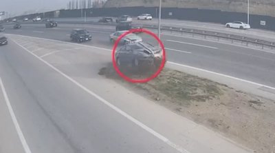 Kənar Dairəvi yolda baş verən qəzanın ANBAAN GÖRÜNTÜLƏRİ - VİDEO