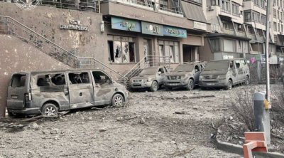 Raket hücumu zamanı Azərbaycanın Kiyevdəki səfirliyinə ciddi ziyan dəydi – FOTO