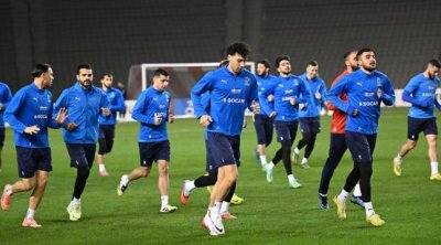 Millimizin Fransa ilə oyunöncəsi AÇIQ MƏŞQİ - FOTO