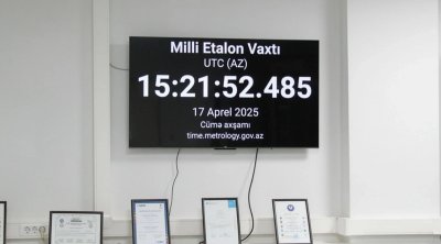 Azərbaycanın Milli Etalon Vaxtı - UTC (AZ) beynəlxalq səviyyədə təsdiqləndi