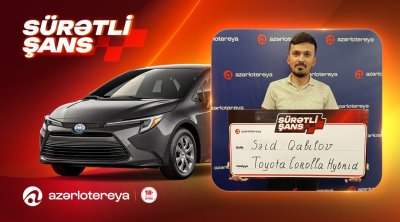 “Azərlotereya”nın “Sürətli Şans” lotereyasında 2 nəfər “Toyota Corolla” qazanıb - FOTO