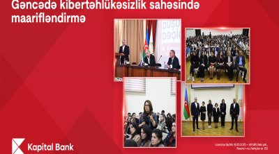 Kapital Bank Gəncədə kibertəhlükəsizlik mövzusunda təlimlər keçirib