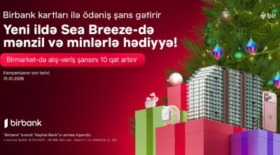 Birbank kartları ilə ödəniş See Breeze-də mənzil qazandırır