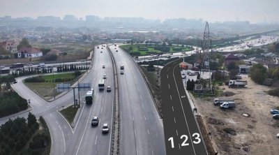 Zabrat yolunda xüsusi hərəkət zolağı yaradıldı - VİDEO