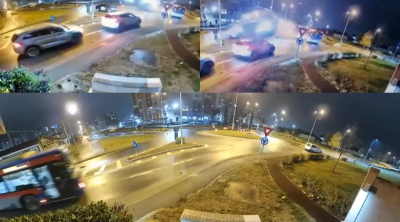 Sürücü şəkər koması keçirdi - Avtomobil havada uçdu - ANBAAN VİDEO