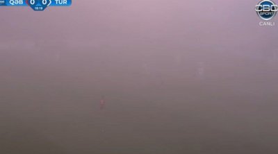 “Qəbələ” – “Turan Tovuz” matçı yarımçıq dayandırıldı - Dumana görə - VİDEO