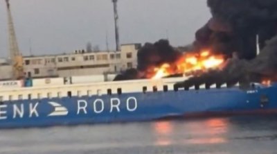 Odessadakı Türkiyə gəmisi belə vuruldu – ANBAAN VİDEO