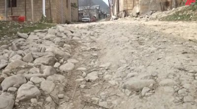 Şamaxıının mərkəzində keçilməz yollar -VİDEO