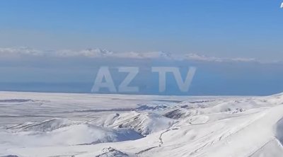 Göyçə gölündə möhtəşəm qış mənzərəsi... &ndash; VİDEO