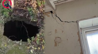 Bakıda daha bir evin bünövrəsi çökür &ndash; FOTO/VİDEO