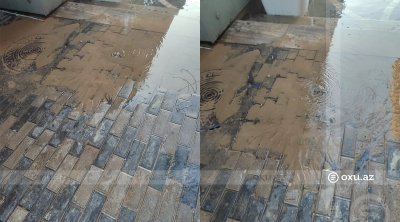 Bakının mərkəzində boru PARTLADI: Nizami küçəsini SU BASDI &ndash; VİDEO