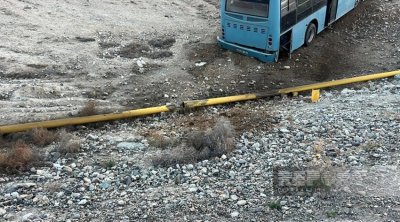 Ordubadda avtobus qaz kəmərini zədələyib, abonentlər istiliksiz qalıb