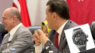 Deputat iclasa 214 min dollarlıq saatla gəldi - FOTO