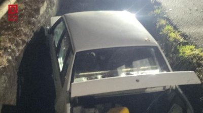 Qaxda iki avtomobil toqquşdu