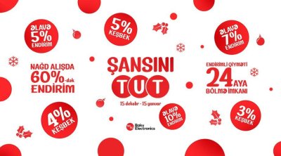 Baku Electronics-də &ldquo;Şansını Tut&rdquo; başladı!