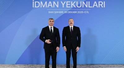 Prezidentin dünya çempionu ilə səmimi dialoqu: "Sən hələ yarışırsan?" - VİDEO