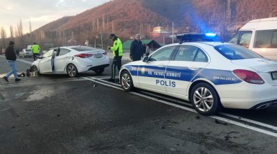 İsmayıllıda qəza olub, qadın sürücü xəsarət alıb - FOTO/VİDEO