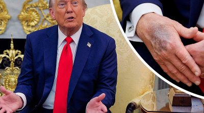 Tramp etiraf etdi: Əlini makiyaj edir &ndash; FOTO