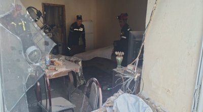 Qazaxda evdə partlayış: Xəsarət alan var &ndash; FOTO/VİDEO