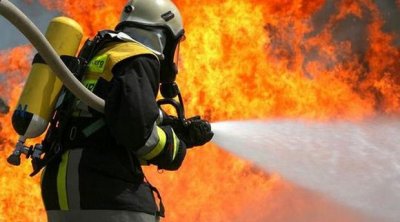 Şəkidə məktəb binası YANDI