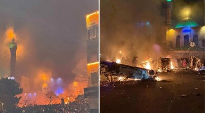 Tehranda 34 məscid yandırıldı