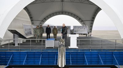 İlham Əliyev Ağdərə rayonunda Xüsusi Əməliyyat Mərkəzinin təməlini qoyub - FOTO