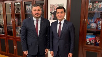 Hikmət Hacıyev Ukrayna səfiri ilə GÖRÜŞDÜ - FOTO