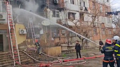 Bakıda güclü YANĞIN &ndash; FOTO/VİDEO &ndash; YENİLƏNİB