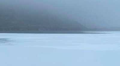 Arpaçay su anbarının səthi dondu – FOTO